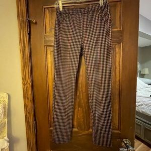 Sanctuary herringbone slim pants ,  with polyester, rayon and elastane .